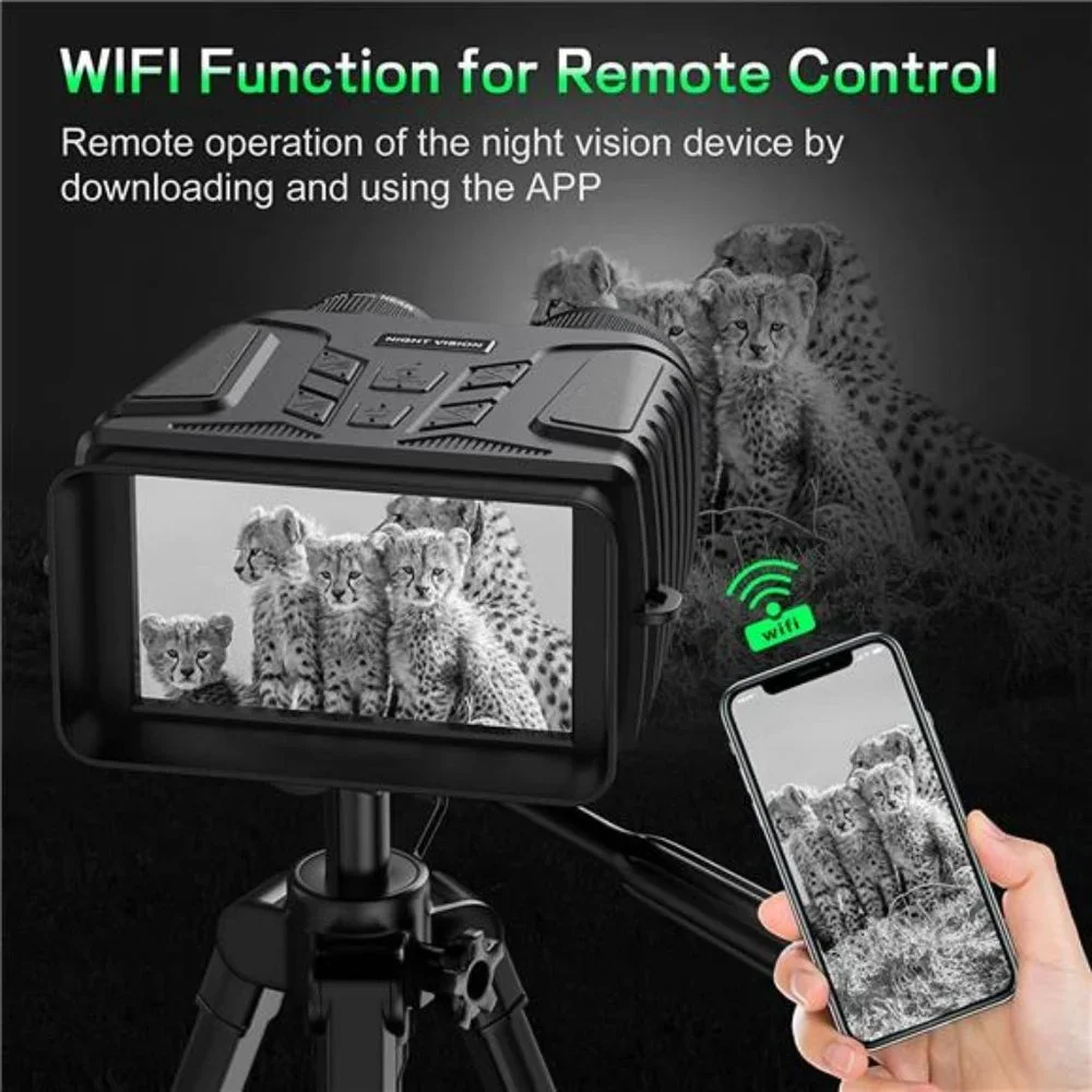 4K Night Vision Goggles, 4.5'' Screen Binoculars, 8X Digital Zoom